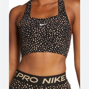 Nike Poka Dot Open Back Sports Bra